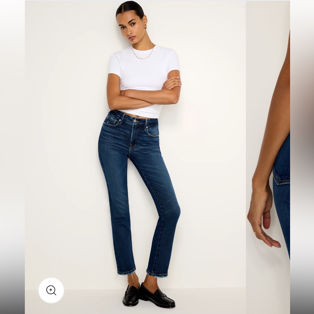 SOFT-TECH GOOD LEGS STRAIGHT JEANS by good American 27/4